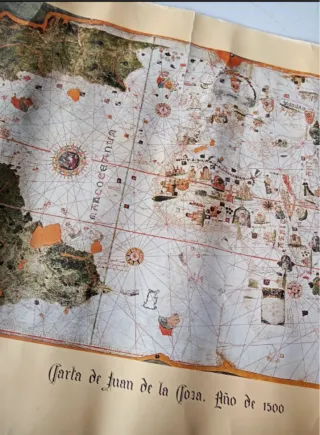 Facsímil Carta Náutica Juan de la Cosa 1500