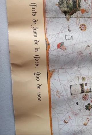 Facsímil Carta Náutica Juan de la Cosa 1500