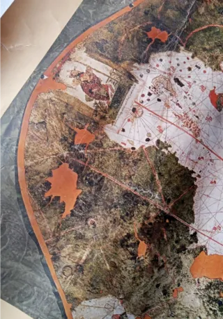 Facsímil Carta Náutica Juan de la Cosa 1500