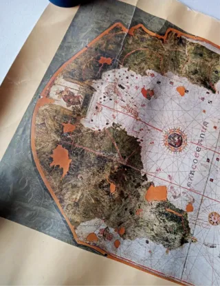 Facsímil Carta Náutica Juan de la Cosa 1500