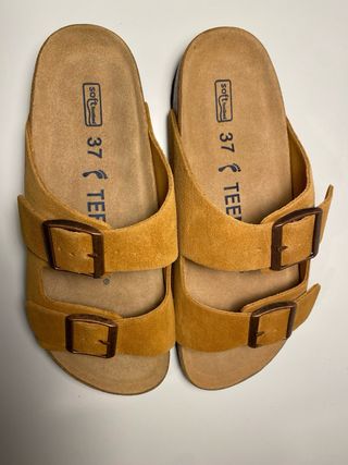 Sandalias color caramelo, Talla 37