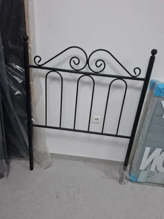 Cabecero de forja negro