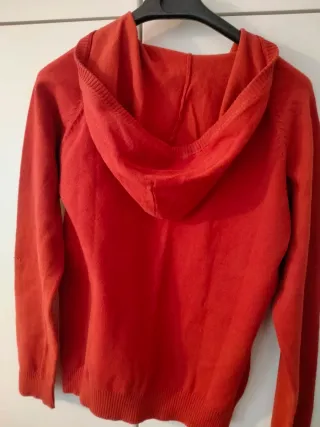 Zara t-shirt con Cappuccio Arancione Taglia L