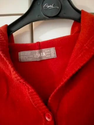 Zara t-shirt con Cappuccio Arancione Taglia L