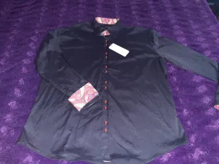 Camisa Negra Hombre Estampado