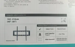 Soporte tv fijo-universal 40"-85"nuevo