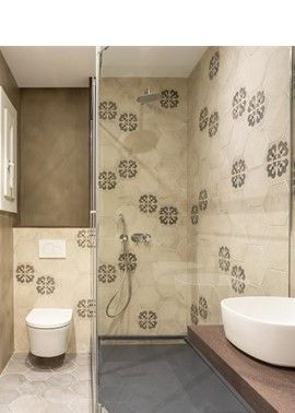 Baldosa hidráulico moderno Gres Porcelánico Corona