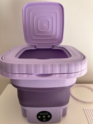 Lavadora Eléctrica Plegable Morada