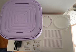 Lavadora Eléctrica Plegable Morada