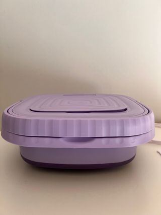Lavadora Eléctrica Plegable Morada