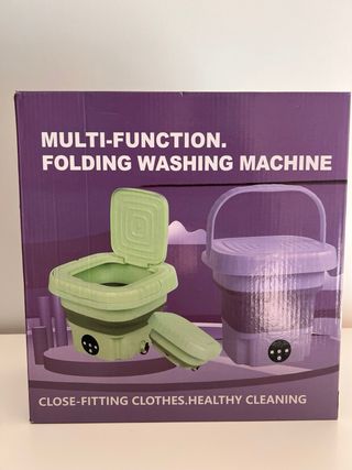 Lavadora Eléctrica Plegable Morada