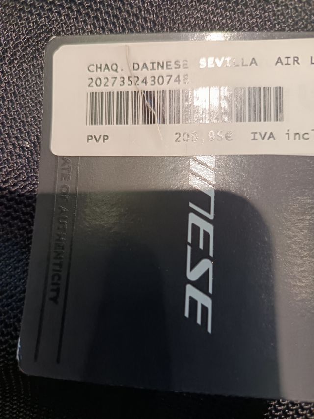 Chaqueta de moto Dainese negra mujer