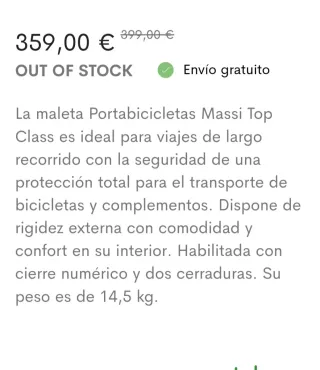Borsa porta bici Massi topclass