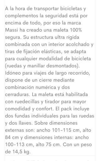 Borsa porta bici Massi topclass