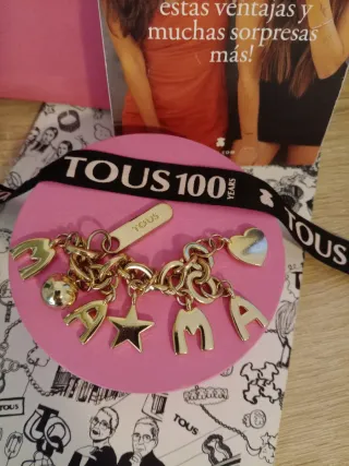 Llavero Charm Tous Dorado