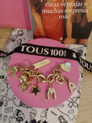 Llavero Charm Tous Dorado