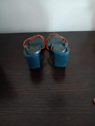 Sandalias Lino Ricci Azul Multicolor