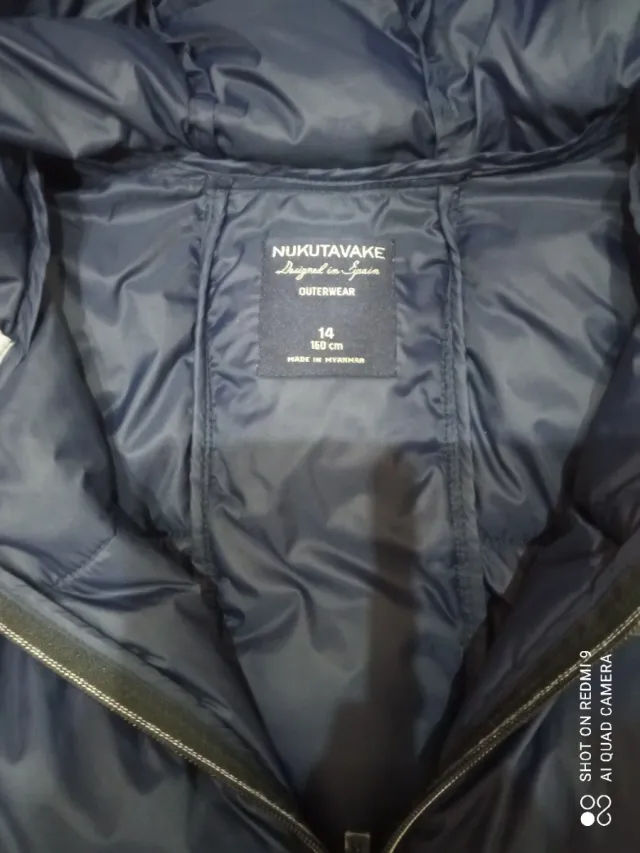 Chaleco acolchado azul marino 14 años