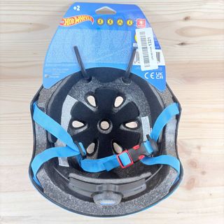 DEQUBE Casco Infantil Hot Wheels Azul 2 a 7 años