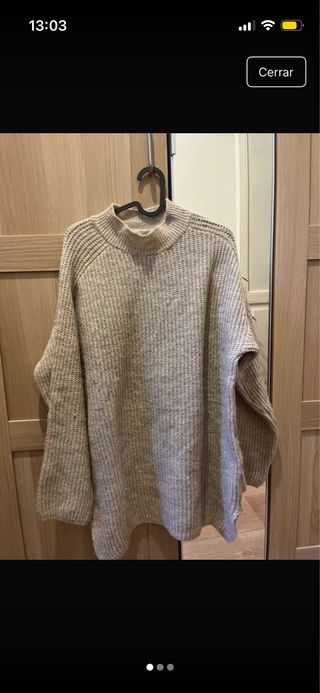 Vestido de punto beige