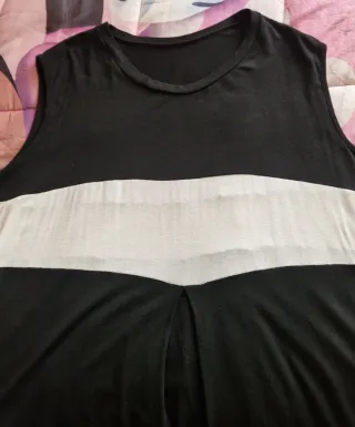 Vestito donna taglie comode nero e bianco