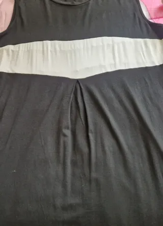 Vestito donna taglie comode nero e bianco
