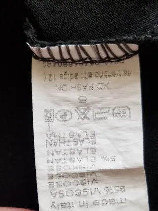 Vestito donna taglie comode nero e bianco