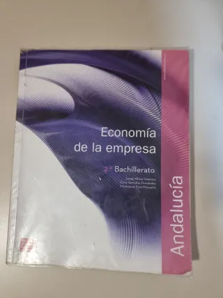 Libro Economía Empresa 2° Bachillerato