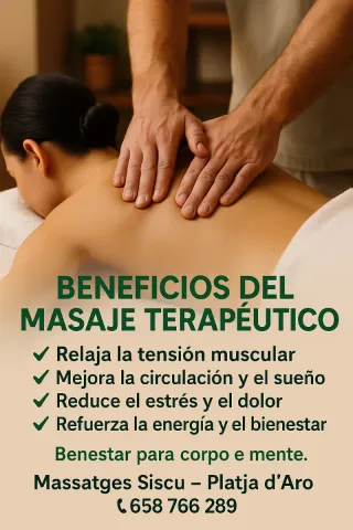 Masaje terapéutico Siscu Platja d 'Aro