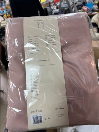 Cortina ROOM99 Aura 180x280 cm Rosa