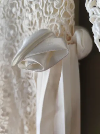 Vestido de Novia GUIPUR Manga francesa
