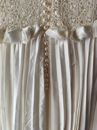 Vestido de Novia GUIPUR Manga francesa