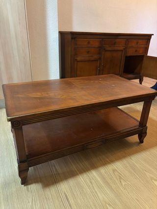 Mesa de centro de comedor de madera