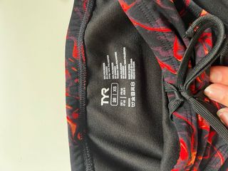 Bañador TYR Hombre Negro/Rojo Talla XS