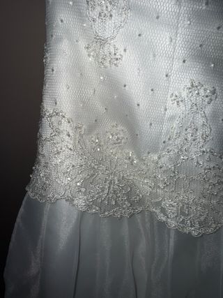 Vestido de Novia Talla 44 Organza