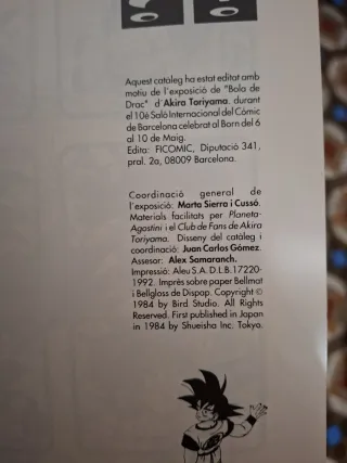 Catalogo especial Bola de Drac