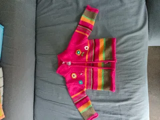 Jersey infantil con cremallera y flores