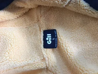 Chaqueta Gill azul y amarilla con capucha