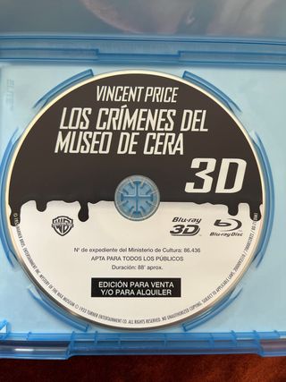 Blu-ray 3D Los Crímenes del Museo de Cera