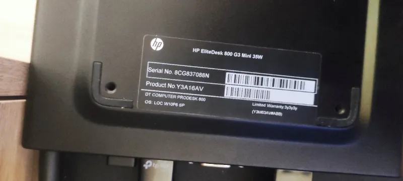 HP EliteDesk Mini PC Negro afbeelding 5