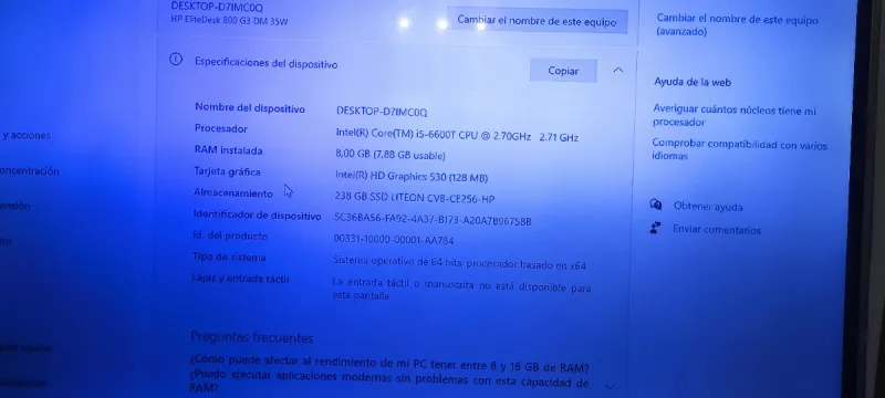 HP EliteDesk Mini PC Negro afbeelding 6