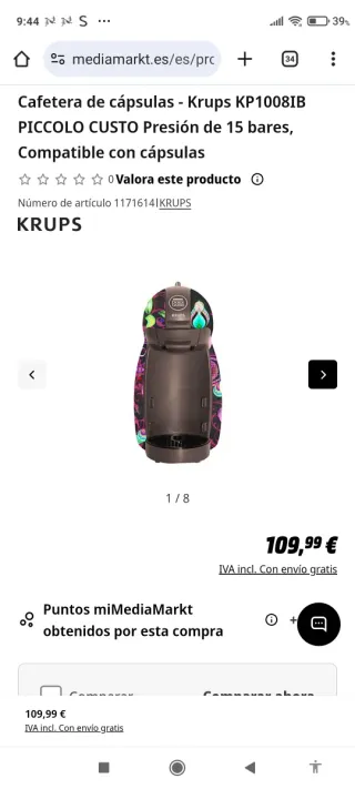 Cafetera Dolce Gusto Ed. Limitada