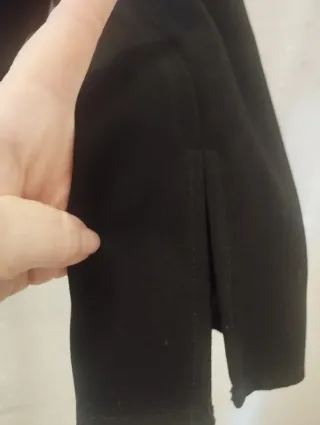 Blusa Zara Crop Negra Talla S