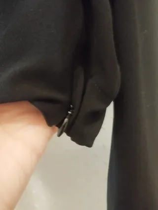 Blusa Zara Crop Negra Talla S