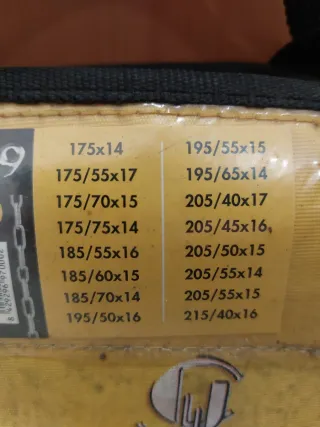 Cadenas para nieve E-9