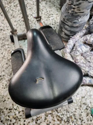 Elíptica gris y amarilla