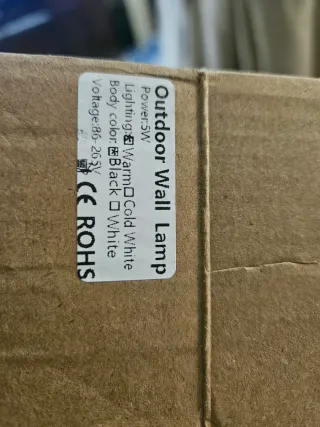 Aplique de pared negro y gris