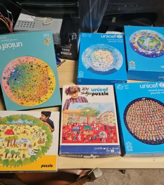 Lote 6 Puzzles UNICEF Redondos