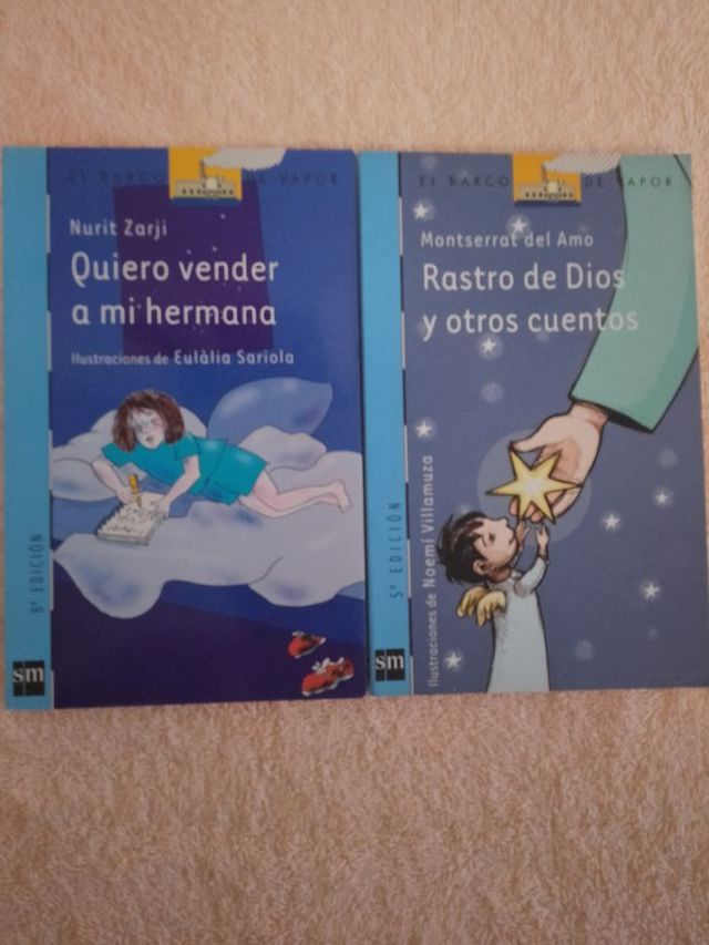 LOTE (I) DE 10 LIBROS EL BARCO DE VAPOR (azules)