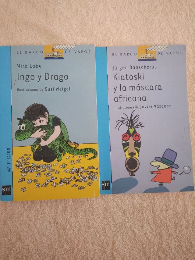 LOTE (I) DE 10 LIBROS EL BARCO DE VAPOR (azules)